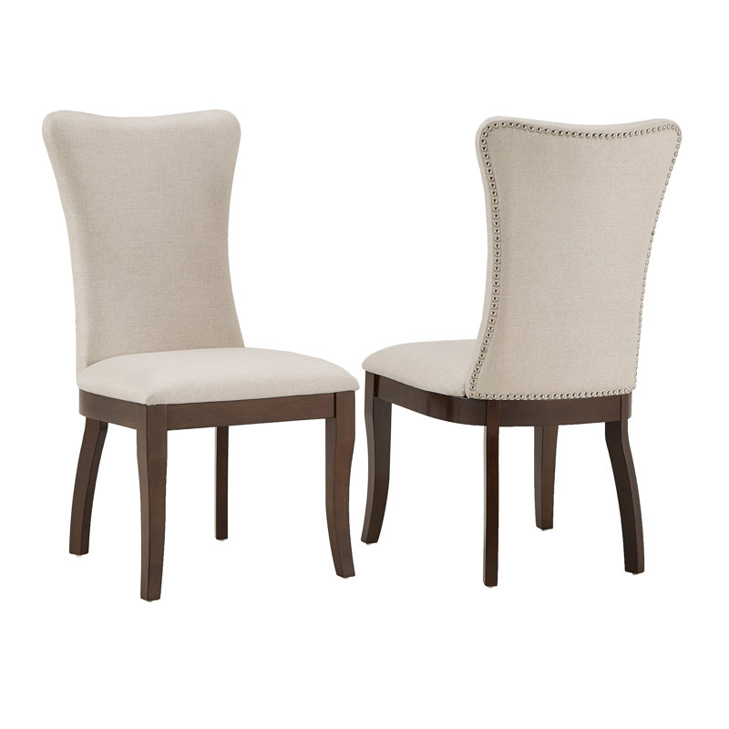 Gracie Oaks Delaplaine Wingback Upholstered Dining Chair & Reviews